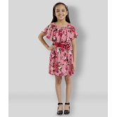 Kids Cave - Pink Crepe Girl's A-line Dress ( Pack of 1 ) - None