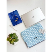 Sustainable Handmade Cotton Laptop Sleeve/Laptop Cover by Ekatra - Elephant Motif