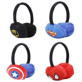 thriftkart Kids Superheroes Winter Warm Earmuffs For Ear Protection (Assorted SuperHero Design, Pack of 2PC) - None