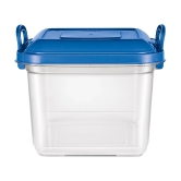 Milton Silo 15 Plastic Storage Containers, 1 Piece, 14.45 Litres, Blue | Storage Jar | Kitchen Organiser | BPA Free | Stackable | Modular | Nestable - Blue