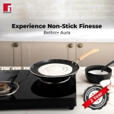 Bergner Bellini Aura Non Stick Tawa | Gas & Induction Compatible | Black 26 cm