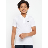 UNIBERRY - White Cotton Blend Boys Polo T-Shirt ( Pack of 1 ) - None