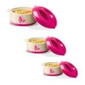 Milton New Orchid Jr. Inner Steel Casserole Gift Set of 3, Pink - Pink