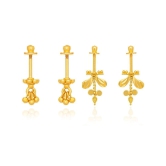 LUV FASHION Gold EarCuff Earrings ( Pack of 2 ) - Gold