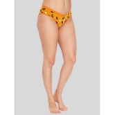 ILRASO - Yellow Cotton Printed Women's Bikini ( Pack of 1 ) - None