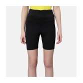 Omtex Black Polyester Solid Shorts - Single - None