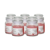 eCraftIndia Rose Votive Jar Candle Scented - Pack of 5