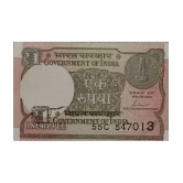 Extremely Rare India 1 Rupee Extra Print Error Banknote...Hard to Find