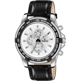 Swisstyle Black Leather Analog Mens Watch