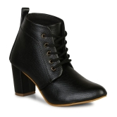 Commander - Black Womens Ankle Length Boots - None