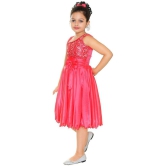 STYLOKIDS - Pink Crepe Girls A-line Dress ( Pack of 1 ) - None