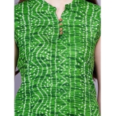 JC4U Rayon Printed Straight Womens Kurti - Green ( Pack of 1 ) - None