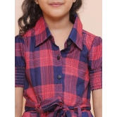 Arshia Fashions Red Viscose Girls Shirt Dress ( Pack of 1 ) - None