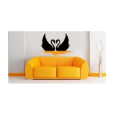 Asmi Collection Two Romantic Loving Swan Wall Sticker ( 55 x 82 cms )