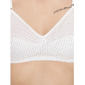 ILRASO - White Cotton Blend Non Padded Women's T-Shirt Bra ( Pack of 1 ) - None