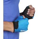 Aivin On Set Unisex Polyester Gym Gloves For Professional Weightlifting With Half-Finger Length - M