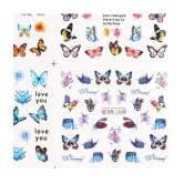 RTB 3D Nail Art Sticker 12 Pcs Stickers Assorted Design 12 g