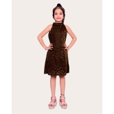 Girls Short/Mid Thigh Party Dress-Maroon / 10 - 11 Years