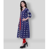 Divena - Multicolor Cotton Womens Double Layered Kurti ( Pack of 1 ) - S