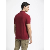 Maroon Polo Cotton T-Shirt-XXL / Maroon