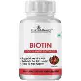 Herbs Library Biotin Capules For Hair Growth, Skin and Nails 60 Capsules (Pack of 1)