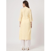 AMIRA''S INDIAN ETHNICWEAR - Yellow Viscose Women''s Straight Kurti ( Pack of 1 ) - None