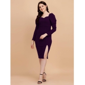 Sheetal associates - Purple Polyester Blend Womens Bodycon Dress ( Pack of 1 ) - None