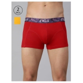 IC4 - Multicolor Cotton Blend Men's Trunks ( Pack of 2 ) - S