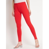 SELETA - Red Cotton Women's Leggings ( Pack of 1 ) - None