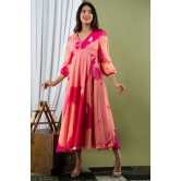 Pink & Peach Shibori Dress 6XL