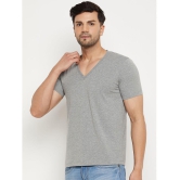 Wild West Cotton Blend Regular Fit Solid Half Sleeves Mens Polo T Shirt - Grey ( Pack of 1 ) - None