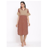 FabbibaPrints Cotton Kurti With Pants - Stitched Suit - S