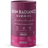 Nirvasa Skin Radiance Gummies, for Glowing illuminating Skin, enriched with Marine Collagen, Vitamin C with Orange Flavour (1 x 60 Gummies)