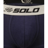 Solo - Navy Blue Lycra Mens Trunks ( Pack of 1 ) - 105