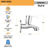 Kubix Bib Tap Brass Faucet- by Ruhe®