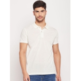 UBX Cotton Regular Fit Solid Half Sleeves Mens Polo T Shirt - Off-White ( Pack of 1 ) - None