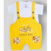 Sathiyas - Yellow Cotton Baby Boy Dungaree Sets ( Pack of 1 ) - None