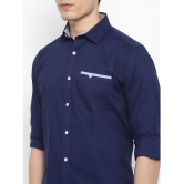 liferoads - Blue 100% Cotton Regular Fit Men's Casual Shirt ( Pack of 1 ) - None