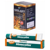 Rikhi Shilajit Plus 30 Caps + Himalaya Himcolin Gel 30gm (Combo of 2)