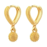 VIVASTRI Golden Chandbalis Earrings ( Pack of 2 ) - Golden