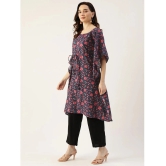 Kbz - Blue Cotton Womens Kaftan Kurti ( Pack of 1 ) - None