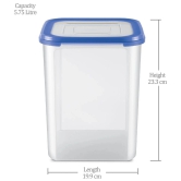 Milton Stacko 360 degree 6000 Storage Container, 5.75 Litre, Transparent, 1 Piece - Transparent