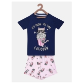 Lazy Shark Girls Tshirt & Shorts Clothing Set - None