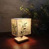 Square Table Lamp - Fern Lamp Shade