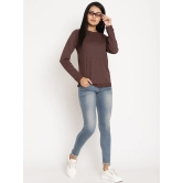 Women Explorer Burgundy Solid Sweatshirt-L