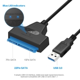 Lapster USB 3.0 SATA Cable for 2.5 Inch SSD and HDD, USB 3.0 to SATA III Hard Driver Adapter (Blue) - 1 Piece