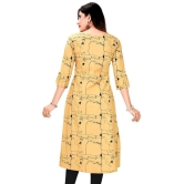 Meher Impex - Yellow Cotton Womens Front Slit Kurti ( Pack of 1 ) - S