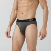 Pace Cotton Rib Briefs Charcoal Grey L