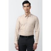 Men Beige Slim Fit Formal Full Sleeves Formal Shirt