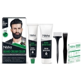 Nisha Beard Colour for Men Black Brown 120g, Professional Beard Hair Colour, Ammonia Free Beard Cream Hair Color